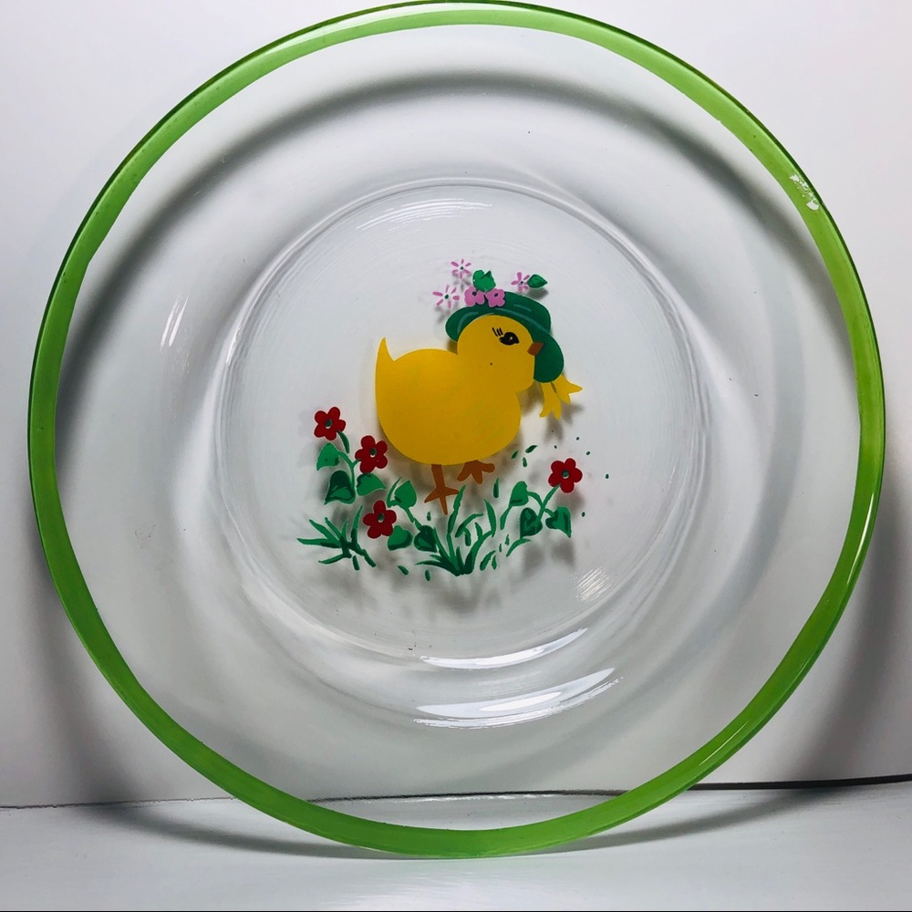 Set 2 Peep Chic Easter Spring salad dessert plates